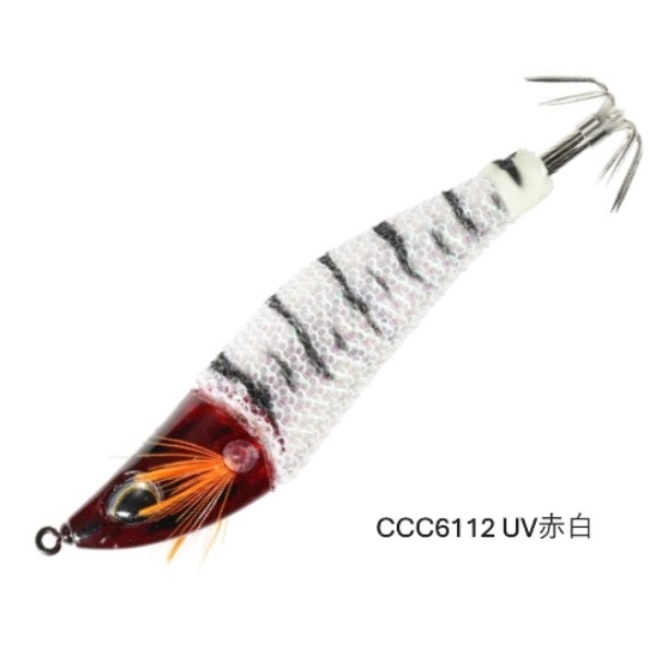 烏賊枕スッテ６５(CCC6112　UV赤白)
